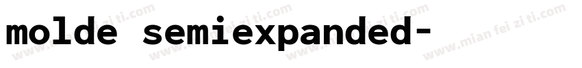 molde semiexpanded字体转换